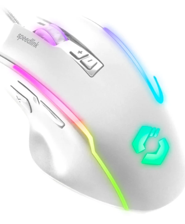 SpeedLink Decus NX RGB Gaming Ποντίκι 12800 DPI Λευκό SL-680024-WT