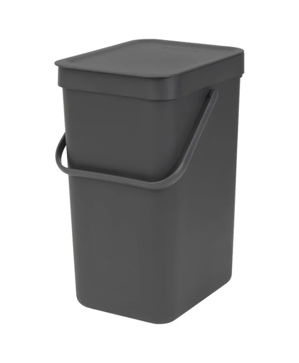 Brabantia Κάδος Απορριμμάτων Πλαστικός Γκρι 12lt 109805