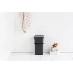 Brabantia Κάδος Απορριμμάτων Πλαστικός Γκρι 12lt 109805 - Image 7