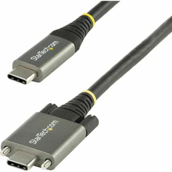 StarTech USB 3.2 Video Cable USB-C male - USB-C 100W PD Γκρι 1m USB31CCSLKV1M