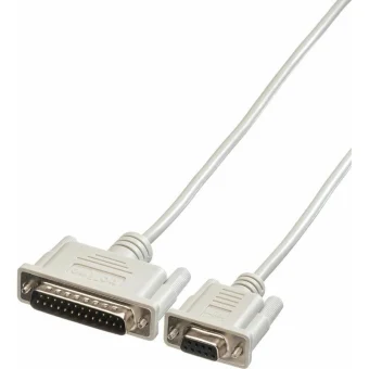 Roline Καλώδιο RS232 25-pin male σε RS232 9-pin female 3m (Printer Cable) 11.01.4630