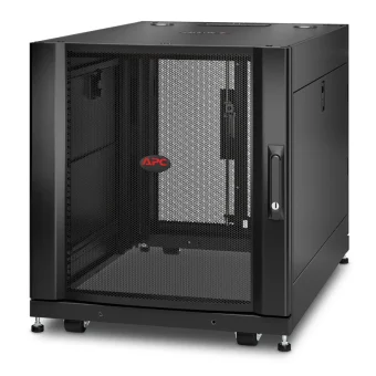 APC Επιτοίχια Καμπίνα Rack 12U Μαύρο AR3003