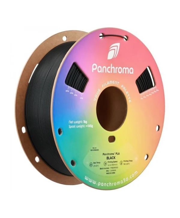 Polymaker PLA 3D Printer Filament 1.75mm Μαύρο 1kg 1τμχ (Spool) CA19006