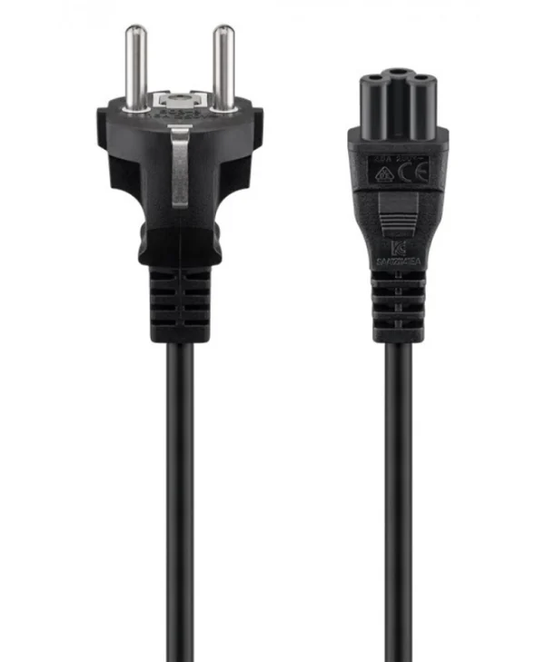 Goobay Schuko - IEC C5 Cable 1.8m Μαύρο 93586