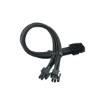 Silverstone 8-Pin EPS - 8-Pin PCIe Cable 0.3m Μαύρο (PP07E-EPS8B)