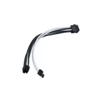 Silverstone 8-Pin EPS - 4 Pin EPS Cable 0.3m Μαύρο SST-PP07E-PCIBW - Image 2