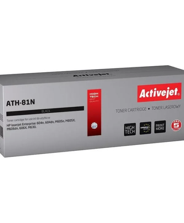 Active Jet Συμβατό Toner για Laser Εκτυπωτή HP 81A CF281A 10500 Σελίδων Μαύρο ATH-81N