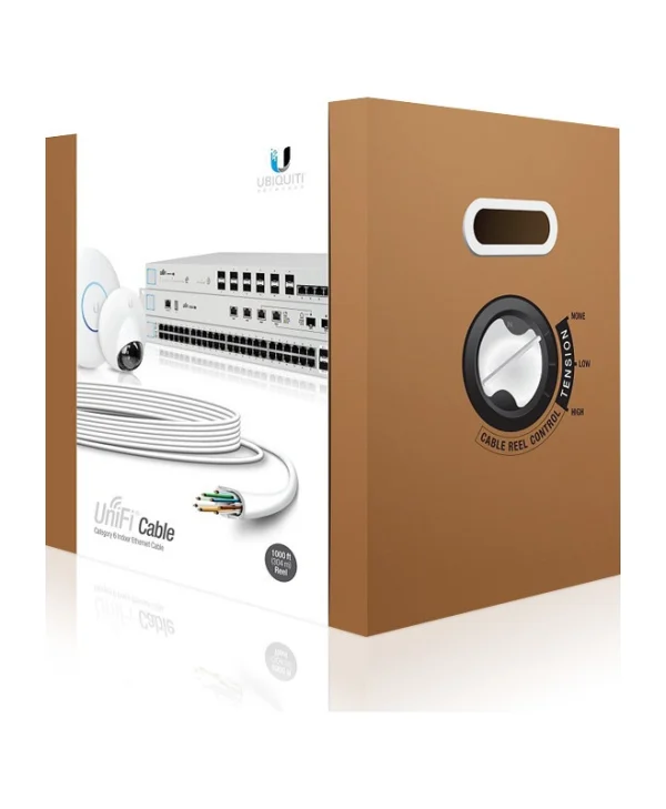 Ubiquiti U/UTP Cat.6 (Gigabit) Καλώδιο Δικτύου Ethernet χωρίς ακροδέκτες 305m Λευκό UC-C6-CMR
