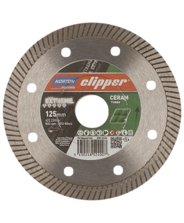 Norton Δίσκος Κοπής Δομικών Υλικών 125mm 70184644760