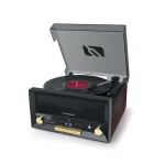 Muse MT-112 W Πικάπ με Προενίσχυση και Ενσωματωμένα Ηχεία Μαύρο MT-112W