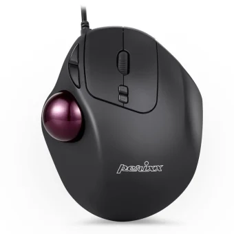 Perixx Perimice-517 Ergonomic Trackball Ενσύρματο Ποντίκι Μαύρο 11567