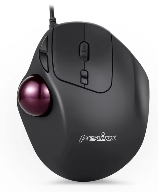 Perixx Perimice-517 Ergonomic Trackball Ενσύρματο Ποντίκι Μαύρο 11567