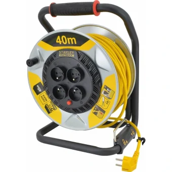 Stanley Μπαλαντέζα Καρούλι με Καλώδιο 40m Διατομή 3 x 1.5mm² και Γείωση ST-SXECDM2RBVE