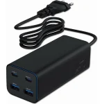 Gembird Βάση Φόρτισης GaN με 2 Θύρες USB-A και 2 Θύρες USB-C 100W Power Delivery / Quick Charge 3.0 σε Μαύρο χρώμα (TA-UC-2A2C-PD100-01-BK)
