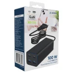 Gembird Βάση Φόρτισης GaN με 2 Θύρες USB-A και 2 Θύρες USB-C 100W Power Delivery / Quick Charge 3.0 σε Μαύρο χρώμα (TA-UC-2A2C-PD100-01-BK) - Image 2