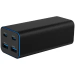 Gembird Βάση Φόρτισης GaN με 2 Θύρες USB-A και 2 Θύρες USB-C 100W Power Delivery / Quick Charge 3.0 σε Μαύρο χρώμα (TA-UC-2A2C-PD100-01-BK) - Image 3