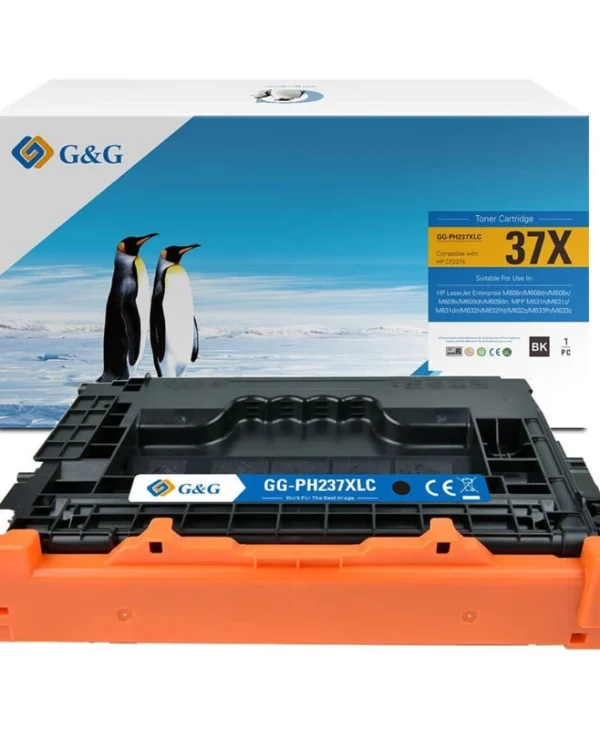 Premium Toner G&g 25k Hp 37x Black Cf237x Hp237x 16037
