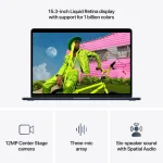 Apple MacBook Air 15.3" IPS Retina Display (M5-10-Core/16GB/1TB SSD/10-Core GPU/10-Core GPU) Midnight (GR Keyboard) MDVK4GR/A - Image 5