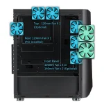 FSP/Fortron CMT151 Gaming Midi Tower Κουτί Υπολογιστή με Πλαϊνό Παράθυρο και RGB Φωτισμό Μαύρο POC0000110 - Image 9