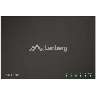 Lanberg DSM1-1005 Unmanaged L2 PoE Switch με 5 Θύρες Gigabit (1Gbps) Ethernet