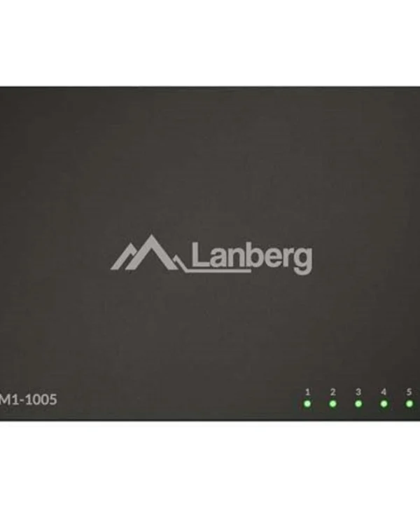 Lanberg DSM1-1005 Unmanaged L2 PoE Switch με 5 Θύρες Gigabit (1Gbps) Ethernet