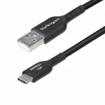 StarTech USB 2.0 Cable USB-C male - USB-A Μαύρο 3m USB2AC3MNC - Image 3