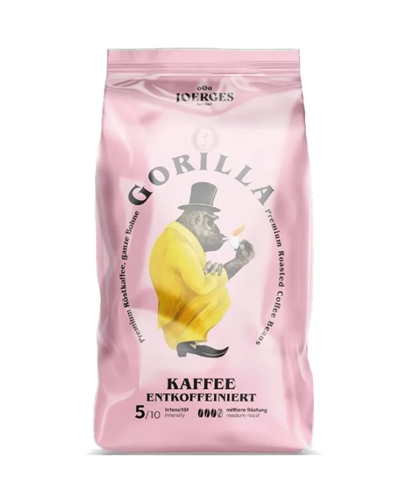 Καφές Espresso Joerges Gorilla Decaf 1000g Κόκκους FFE1GOEN