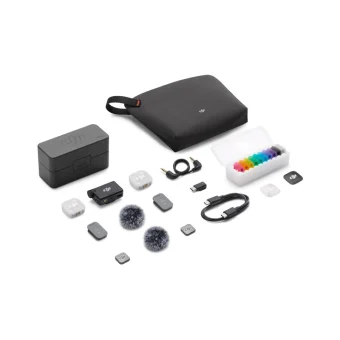 DJI DJI Mic Mini 2 (2 TX + 1 RX + Charging Case) Σετ Ασύρματο Μικρόφωνο Πέτου για Κινητό CP.RN.00000529