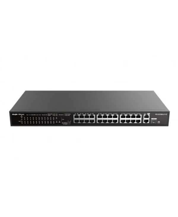 Ruijie RG-ES126FGS-P Unmanaged L2 PoE Switch με 26 Θύρες Gigabit (1Gbps) Ethernet και 1 SFP Θύρα