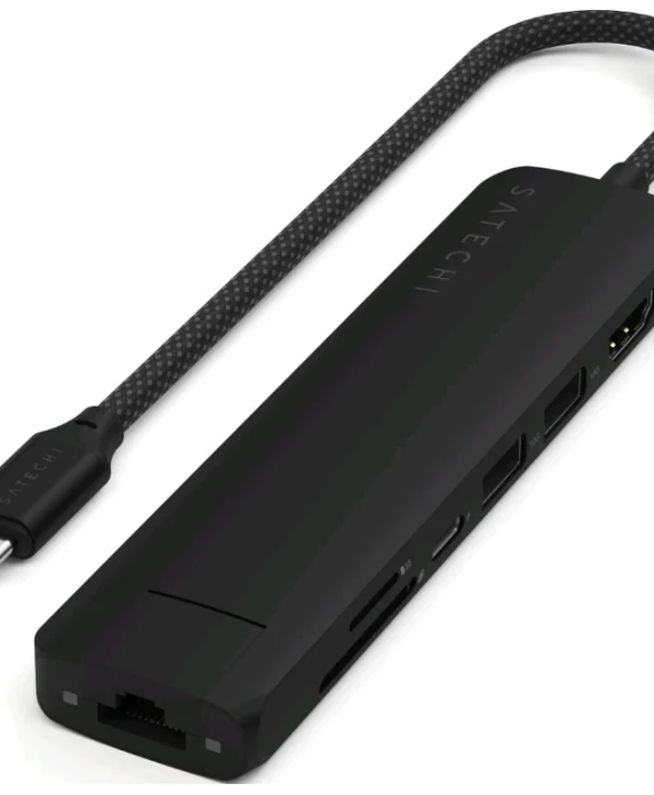 Satechi USB-C Docking Station με HDMI 4K PD Ethernet Μαύρο (ST-P7SK) O810086360642