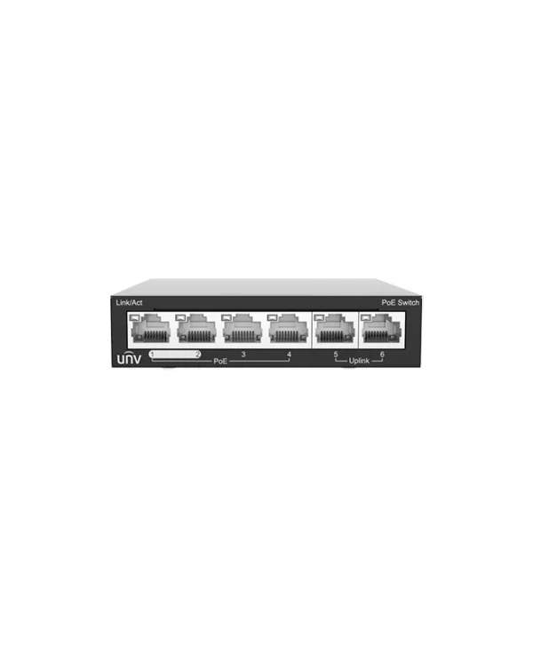 Uniview NSW2020-6T-POE-IN Unmanaged L2 PoE+ Switch με 6 Θύρες Ethernet