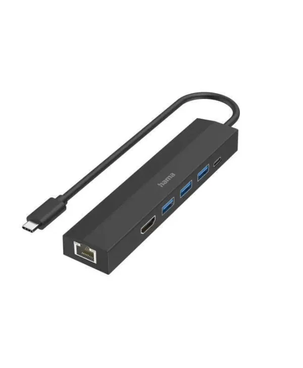 HAMA USB-C Docking Station με HDMI 4K Ethernet Μαύρο (00200144) 8353108