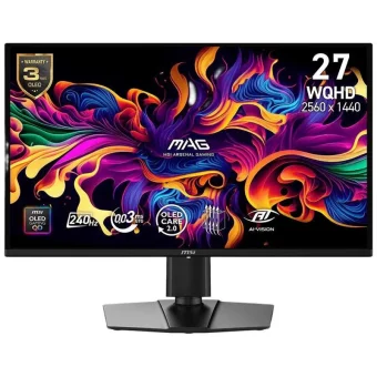 MSI MAG 274QP QD-OLED X24 QD-OLED HDR Monitor 26.5" QHD 2560x1440 240Hz με Χρόνο Απόκρισης 0.03ms GTG