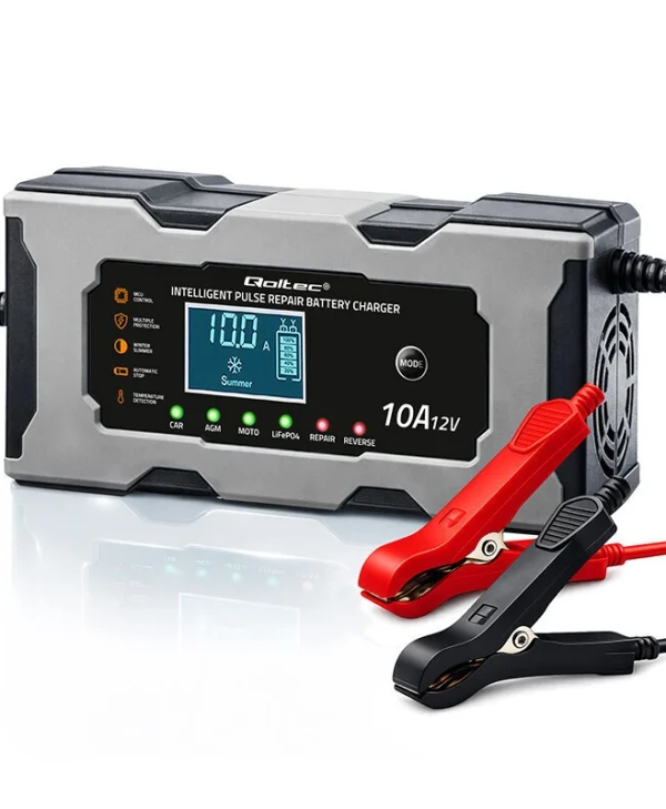 Qoltec Φορτιστής Μπαταρίας Αυτοκινήτου 12V 10A 52493