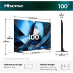 Hisense Smart Τηλεόραση 100" 4K UHD LED 100U7DSE HDR (2026) - Image 2