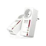AVM Fritz! 1220E Powerline Διπλού Kit για Ενσύρματη Σύνδεση με Passthrough Πρίζα και 2 Θύρες Gigabit Ethernet 20002737