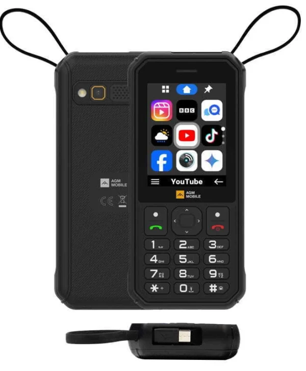 AGM M11 Dual SIM Ανθεκτικό Κινητό με Κουμπιά Μαύρο AGMM11EU002B