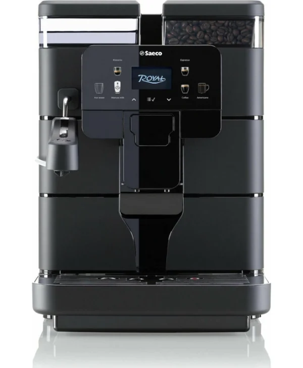 Saeco Royal Plus Αυτόματη Μηχανή Espresso 1400W Πίεσης 15bar με Μύλο Άλεσης Μαύρη 9J0060