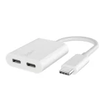 Belkin Connect Μετατροπέας USB-C male σε USB-C 2x female Λευκό 1τμχ F7U081BTWH - Image 2