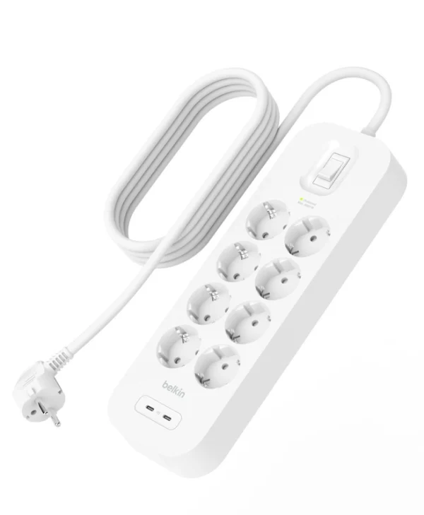 Belkin Πολύπριζο 8 Θέσεων με Καλώδιο 2m SRB004VF2M-V2