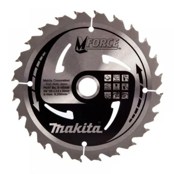 Makita M-Force Δίσκος Κοπής Ξύλου 165mm 3329375