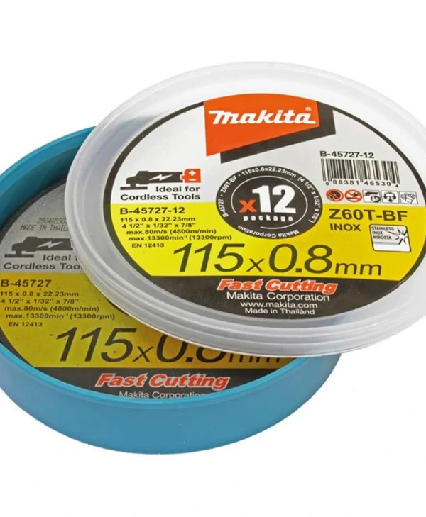 Makita Δίσκος Κοπής Μετάλλου 115mm 12τμχ D-65953-12