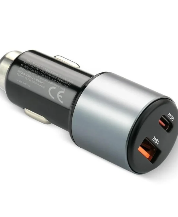 everActive Φορτιστής Αυτοκινήτου 83W με Θύρες: 1xUSB 1xType-C CC-60Q
