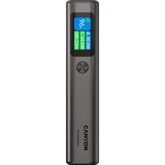 Canyon OnPower 230 20000mAh 130W με Θύρα USB-A και 2 Θύρες USB-C Power Delivery Γκρι CNS-CPB230DG