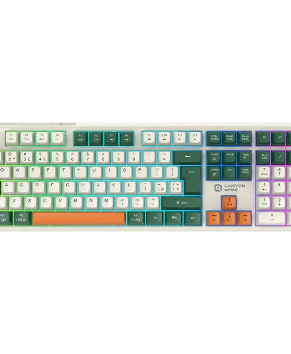 Canyon GKW-11 Ασύρματο Gaming Μηχανικό Πληκτρολόγιο με Custom Brown διακόπτες και RGB φωτισμό (Αγγλικό US) CND-SKBW11