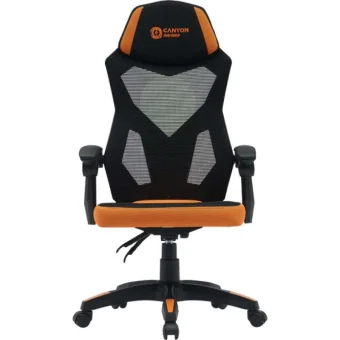 Canyon Wave Καρέκλα Gaming με Ρυθμιζόμενα Μπράτσα Μαύρη CNE-MCH02