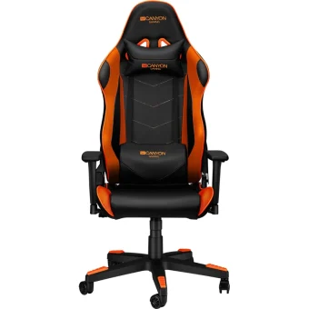 Canyon Deimos Καρέκλα Gaming Δερματίνης με Ρυθμιζόμενα Μπράτσα Πορτοκαλί CND-SGCH4