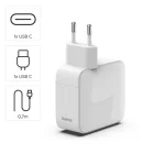 HAMA Φορτιστής Χωρίς Καλώδιο GaN με Θύρα USB-C 65W Power Delivery / Quick Charge 3.0 Λευκός (00201957) - Image 3