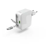 HAMA Φορτιστής Χωρίς Καλώδιο GaN με Θύρα USB-C 65W Power Delivery / Quick Charge 3.0 Λευκός (00201957) - Image 4