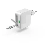 HAMA Φορτιστής GaN με Θύρα USB-C και Καλώδιο USB-C 30W Power Delivery Λευκός (00201956) - Image 3